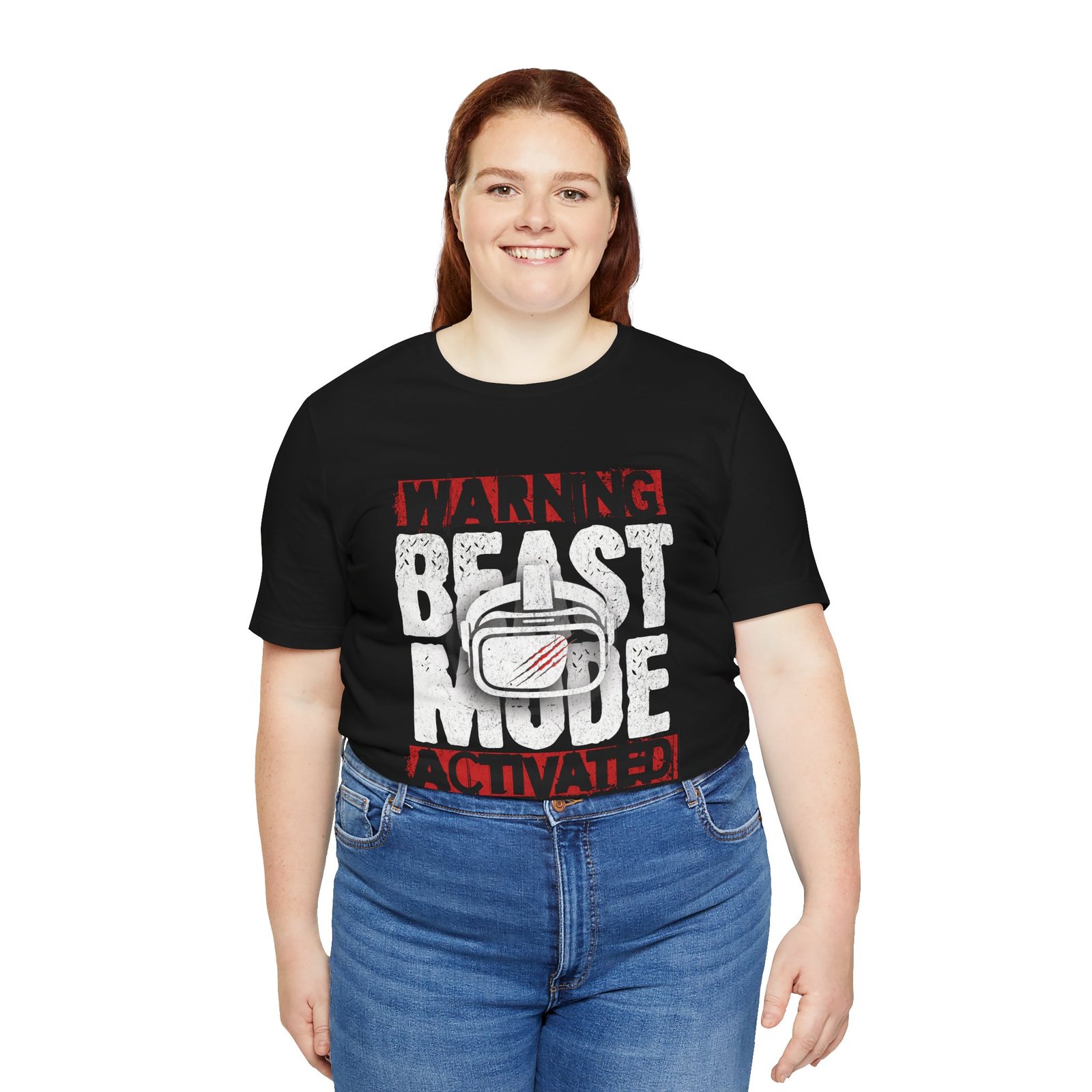 VR Beast Mode Unisex Tee, Virtual Reality T-Shirt, Gamer Apparel - Image 4