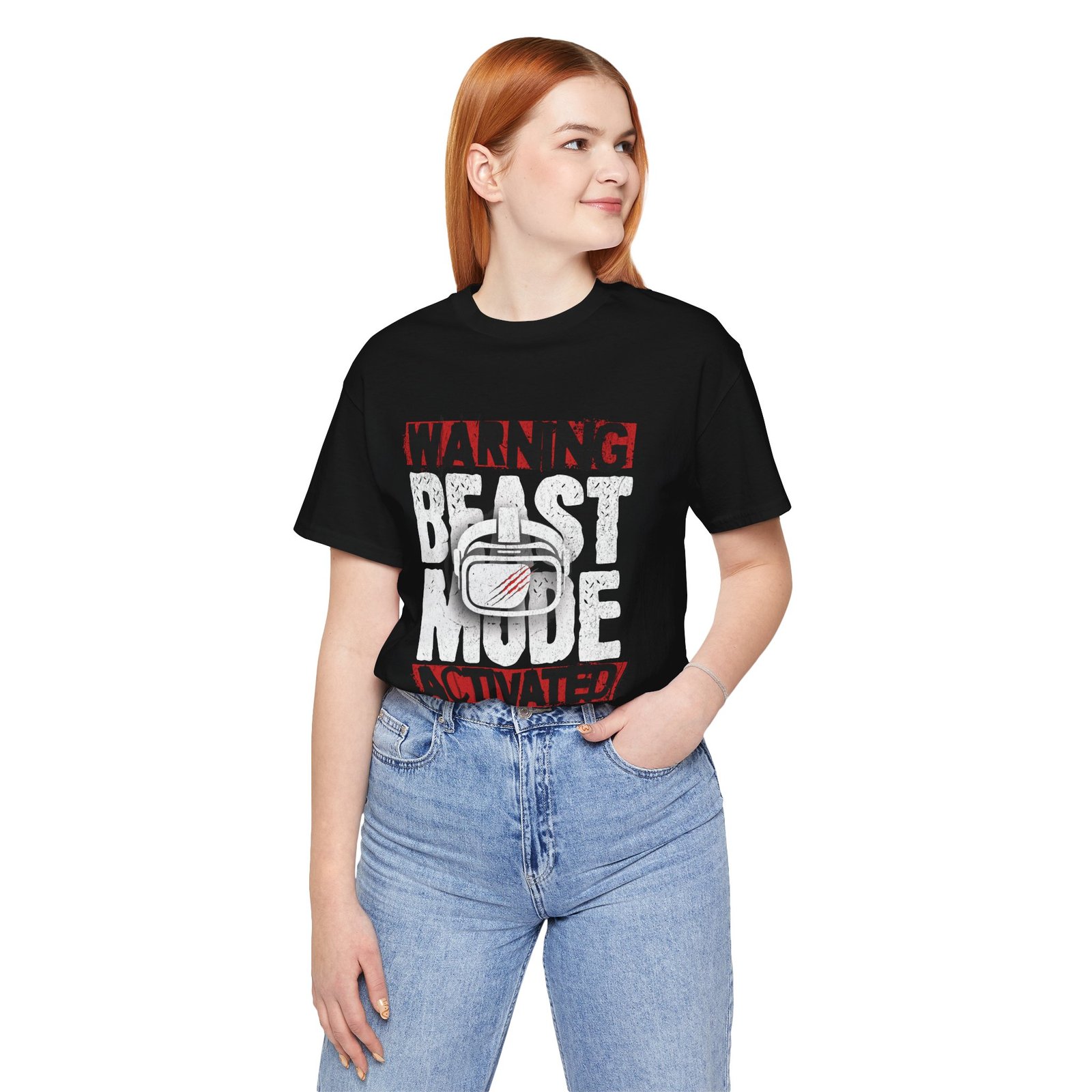 VR Beast Mode Unisex Tee, Virtual Reality T-Shirt, Gamer Apparel - Image 5