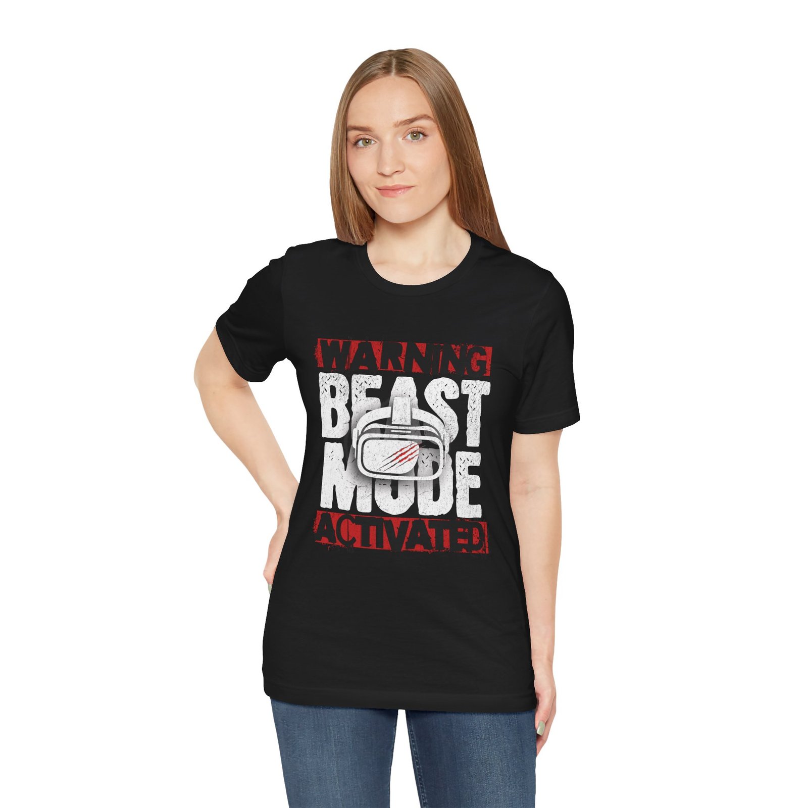 VR Beast Mode Unisex Tee, Virtual Reality T-Shirt, Gamer Apparel - Image 3