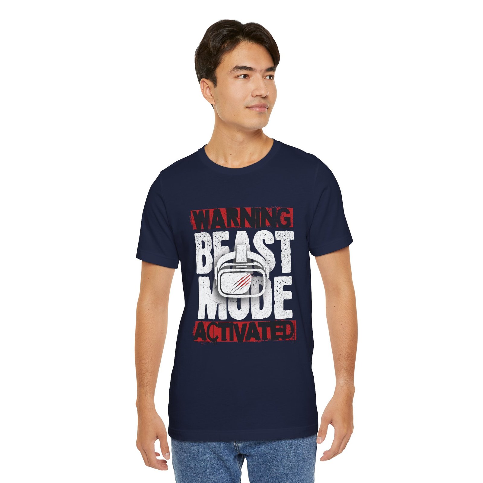 VR Beast Mode Unisex Tee, Virtual Reality T-Shirt, Gamer Apparel - Image 12