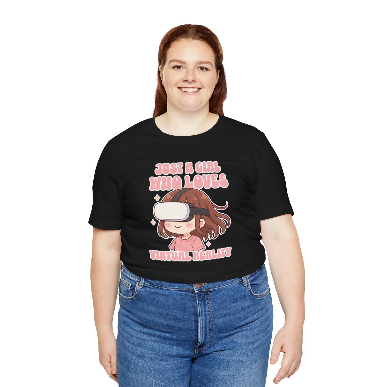 Just a Kawaii Girl Who Loves Virtual Reality Tee | Unisex Gamer Shirt, VR Enthusiast Gift, Cute Apparel, Gaming Fashion, Tech Lover's Top - Image 11