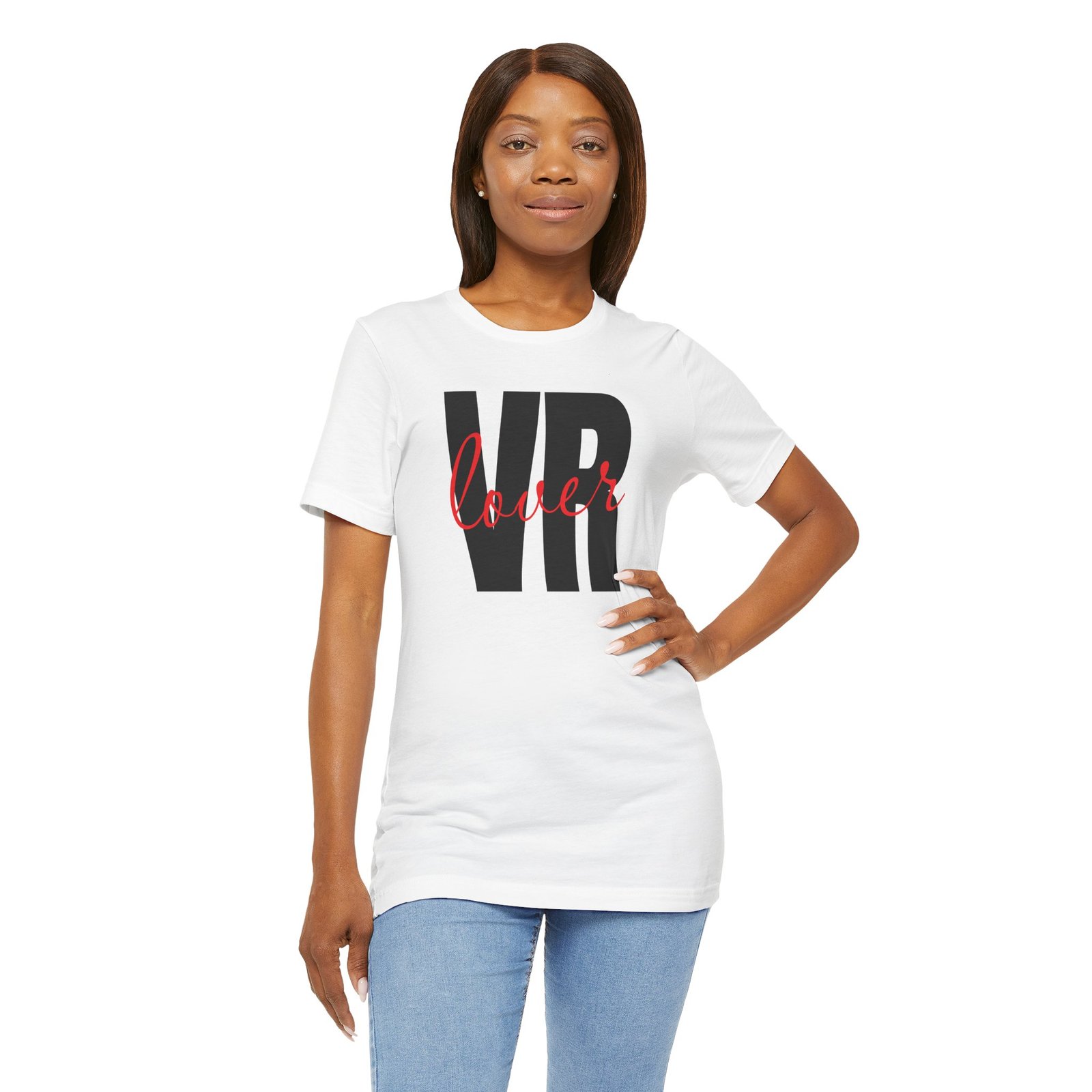 VR Lover Unisex Tee, Casual Gamer Shirt, Gift for Virtual Reality Lovers, Tech Apparel - Image 6