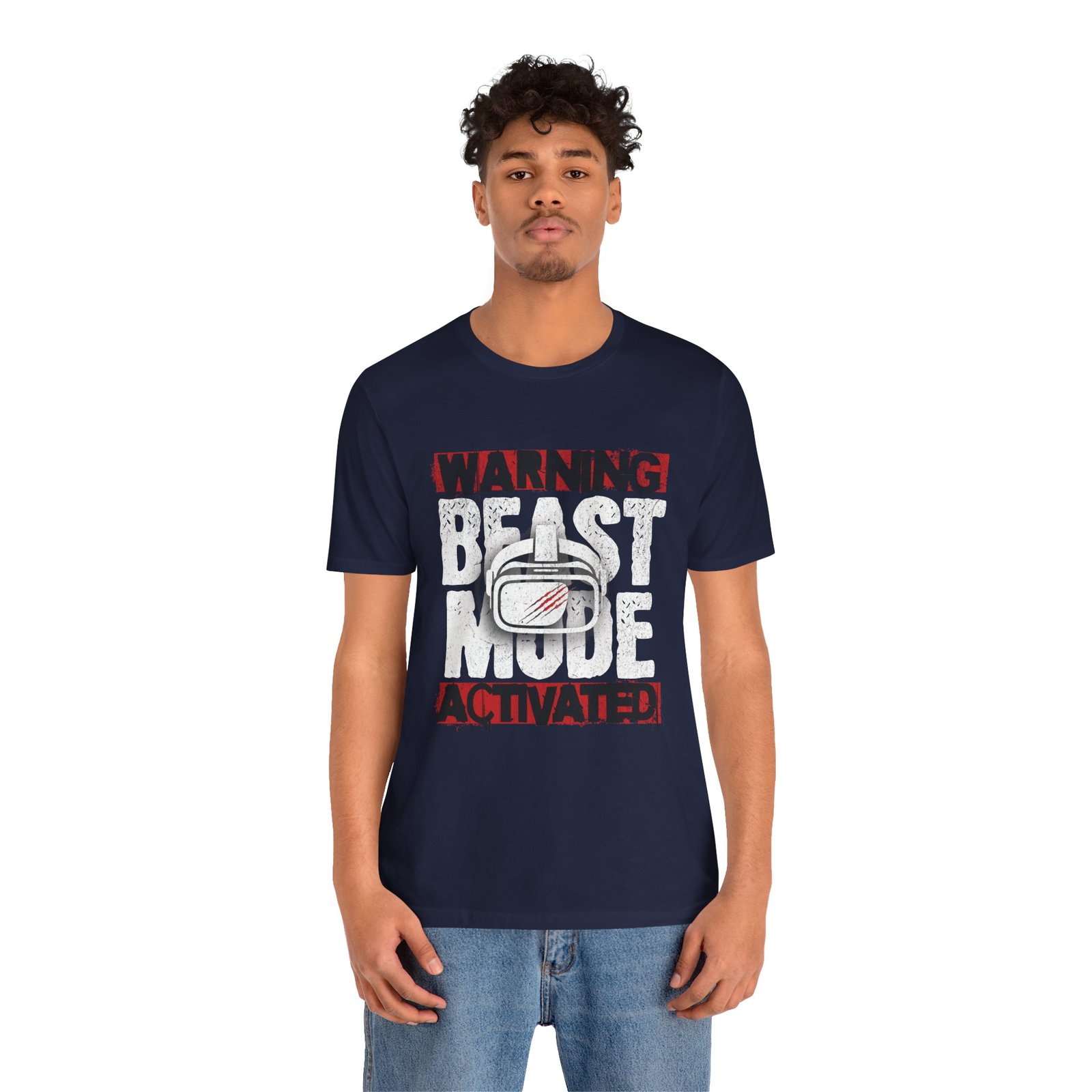 VR Beast Mode Unisex Tee, Virtual Reality T-Shirt, Gamer Apparel - Image 9