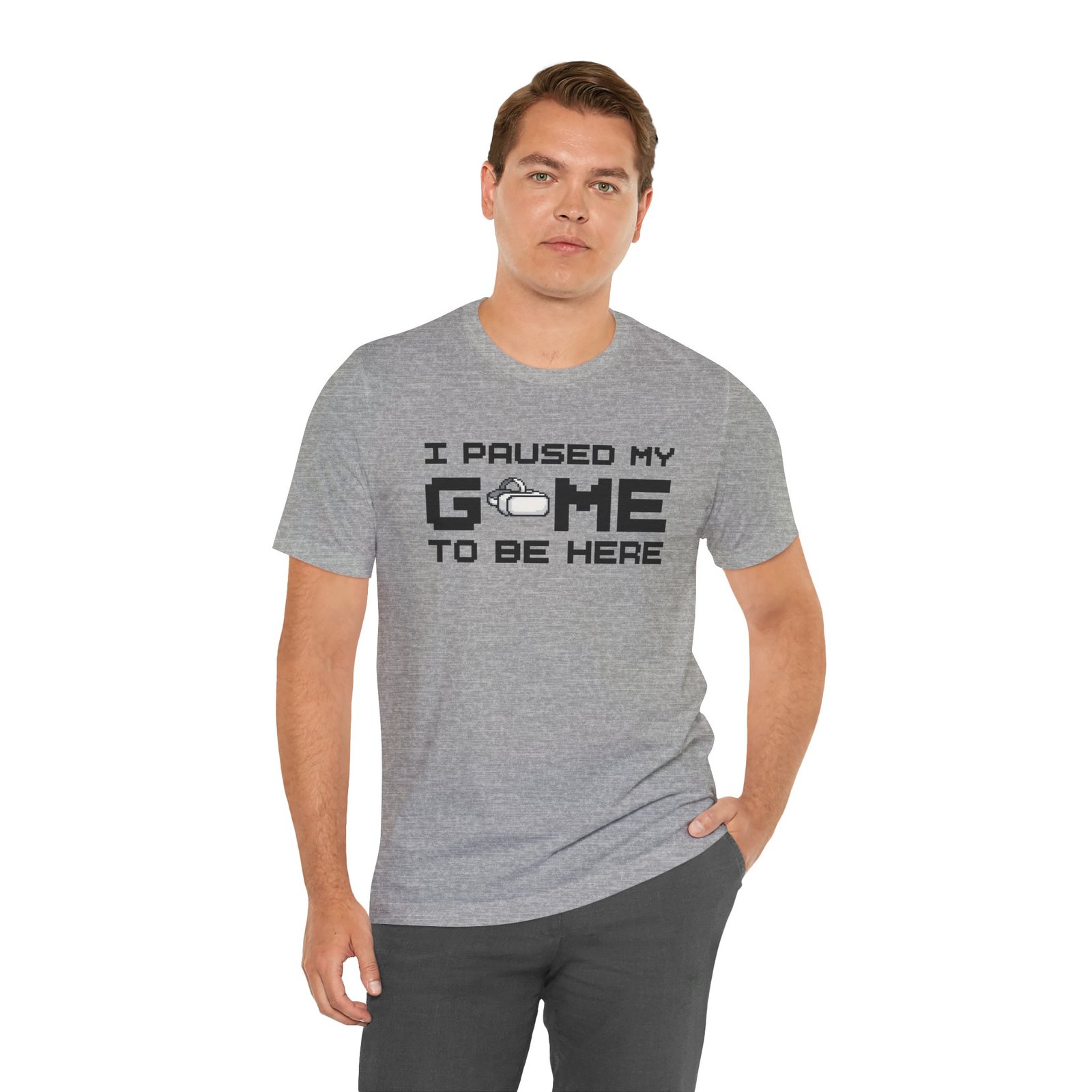 I Paused My Game to Be Here T-Shirt, Funny Gamer Tee, Gift for VR Gamers, Casual Wear, Virtual Reality Apparel, Gaming Enthusiast Shirt, Tech Clothing - Image 14