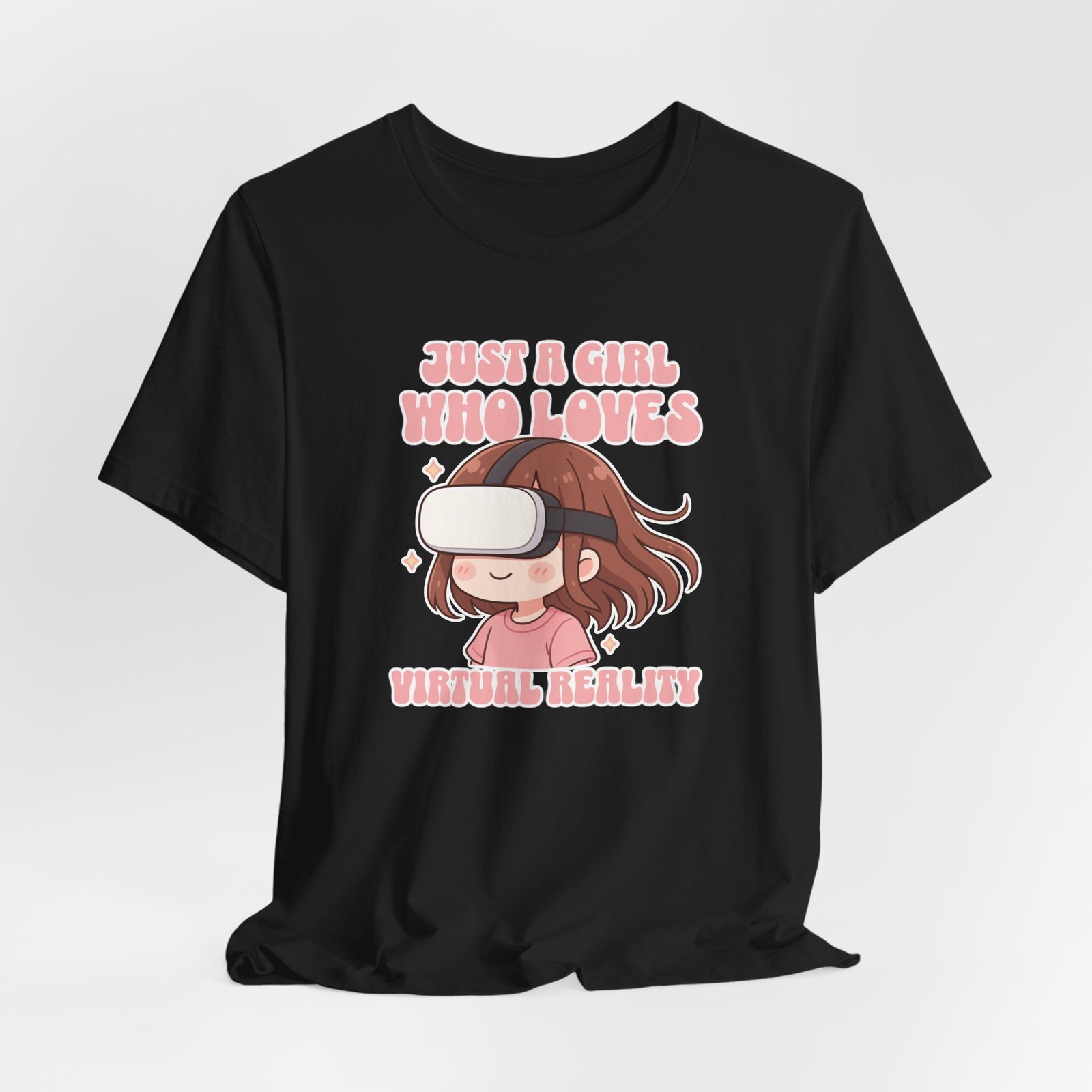 Just a Kawaii Girl Who Loves Virtual Reality Tee | Unisex Gamer Shirt, VR Enthusiast Gift, Cute Apparel, Gaming Fashion, Tech Lover's Top - Image 8