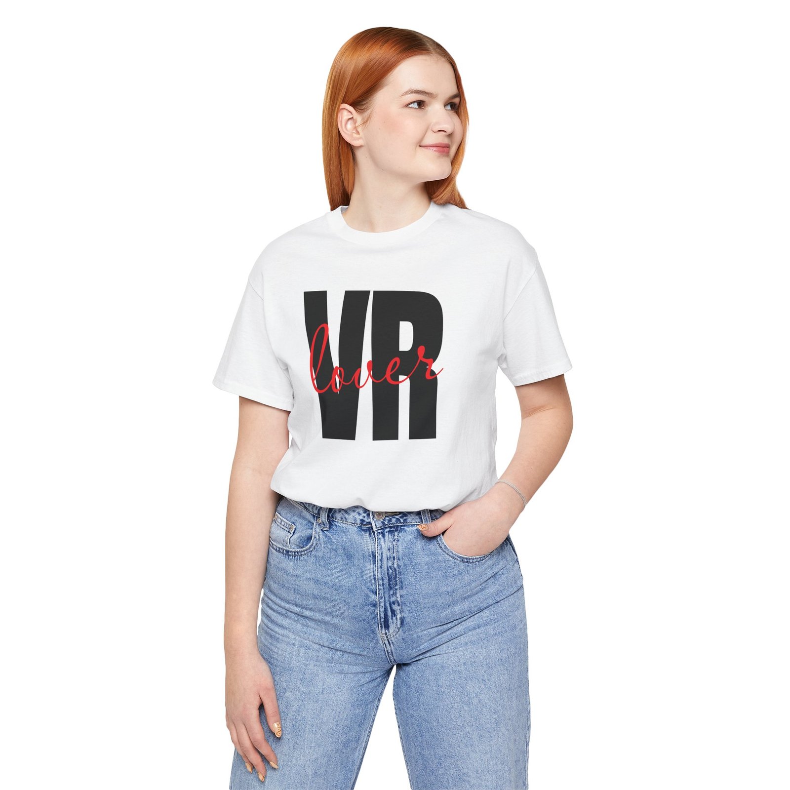 VR Lover Unisex Tee, Casual Gamer Shirt, Gift for Virtual Reality Lovers, Tech Apparel - Image 5