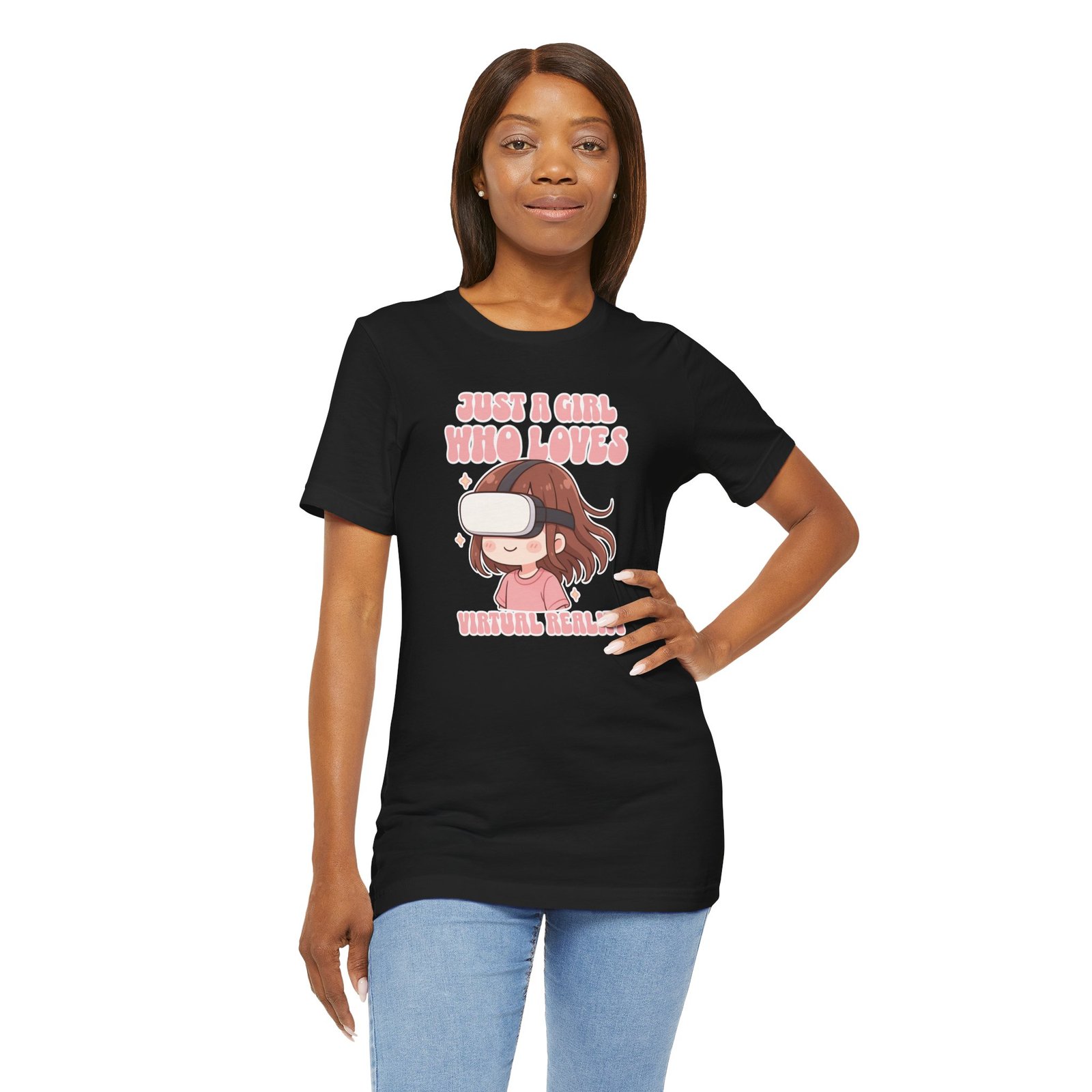 Just a Kawaii Girl Who Loves Virtual Reality Tee | Unisex Gamer Shirt, VR Enthusiast Gift, Cute Apparel, Gaming Fashion, Tech Lover's Top - Image 13