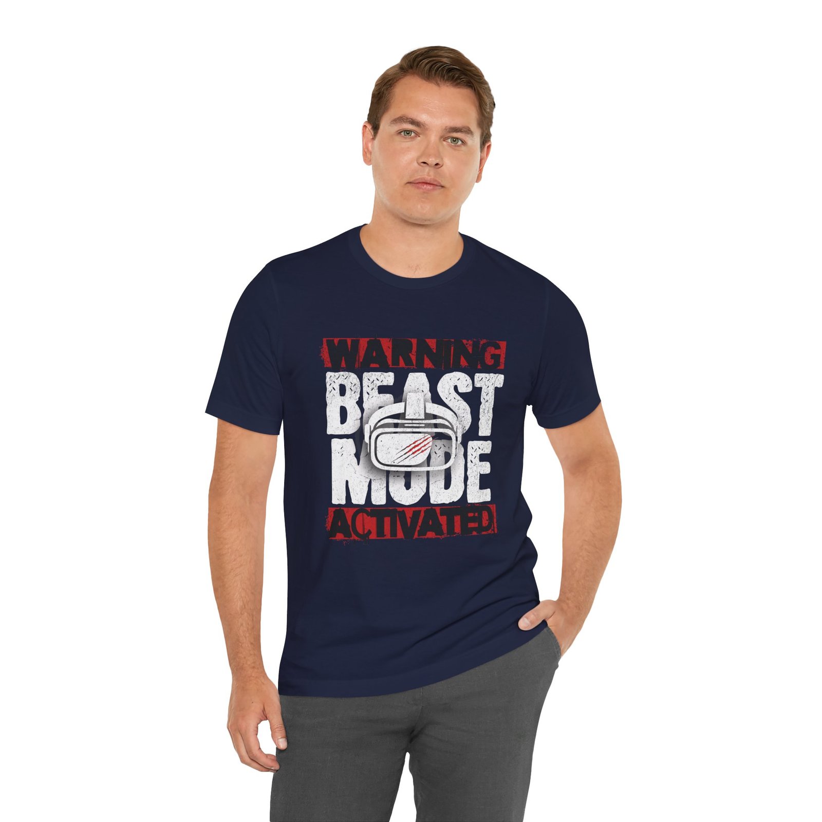 VR Beast Mode Unisex Tee, Virtual Reality T-Shirt, Gamer Apparel - Image 10