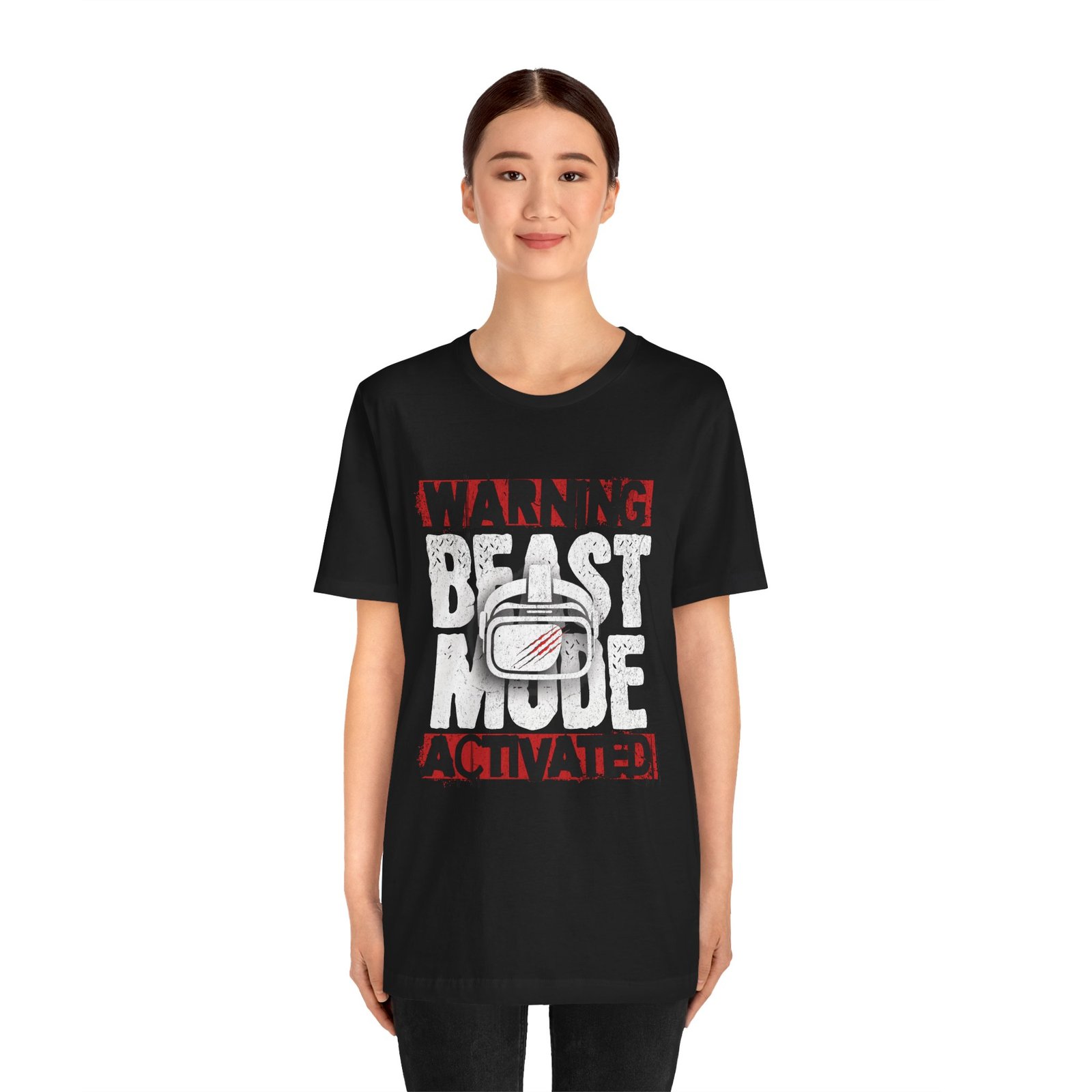 VR Beast Mode Unisex Tee, Virtual Reality T-Shirt, Gamer Apparel - Image 2