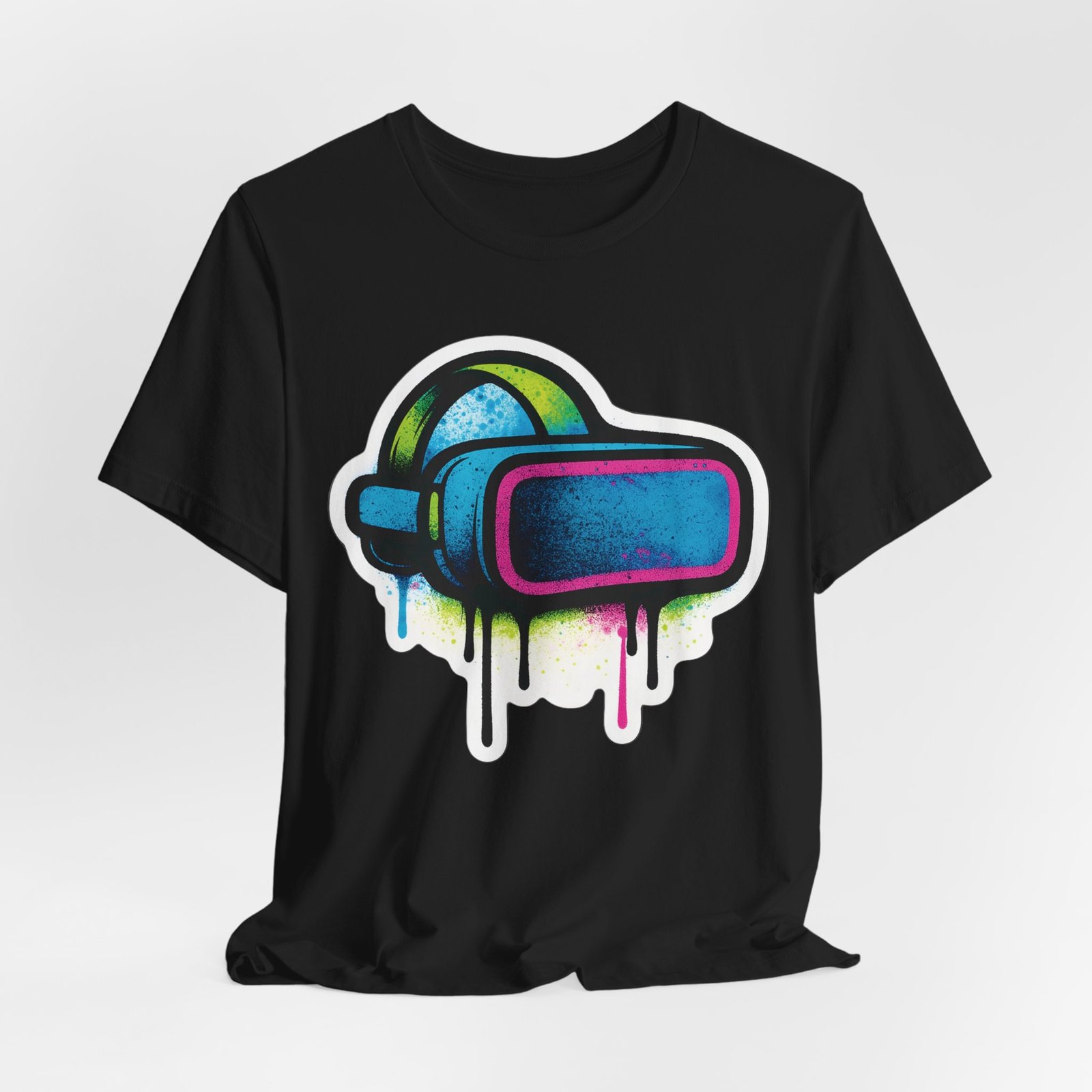 Graffiti VR Headset Graphic Tee - Image 13