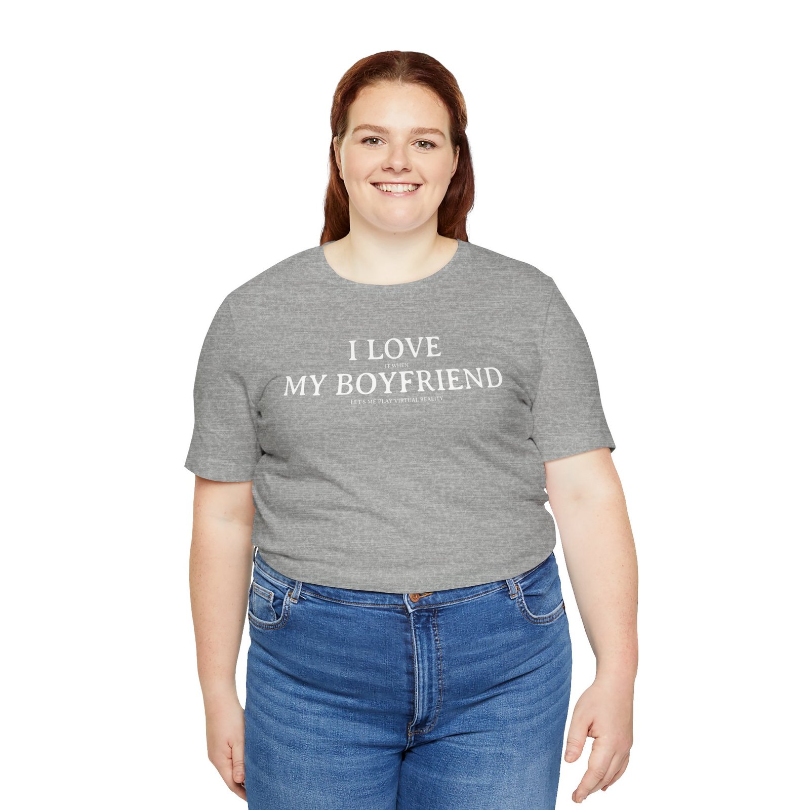 I Love It When My Boyfriend Lets Me Play Virtual Reality Short Sleeve Tee - Image 12