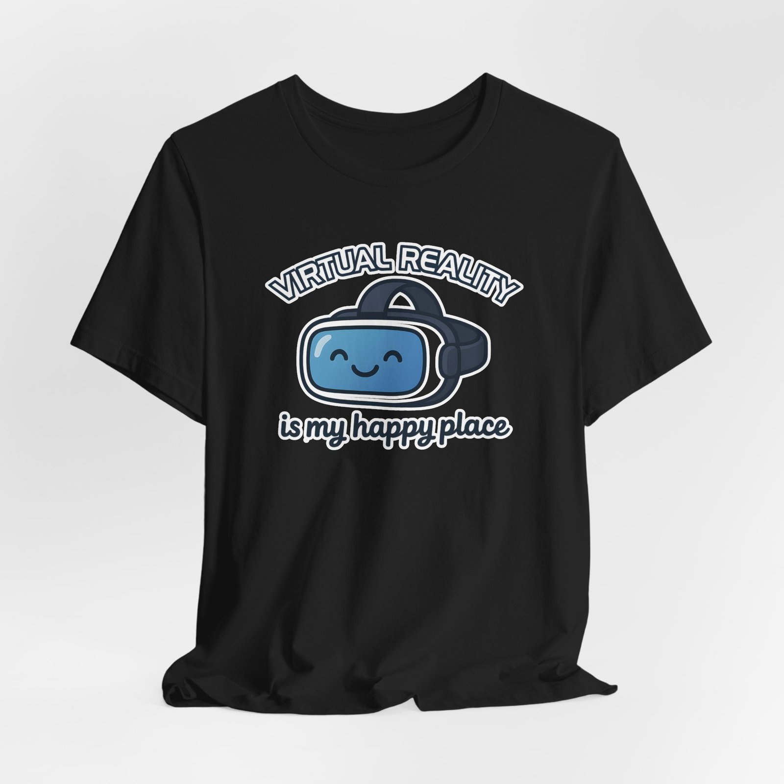Virtual Reality Is My Happy Place Unisex Tee - Image 13
