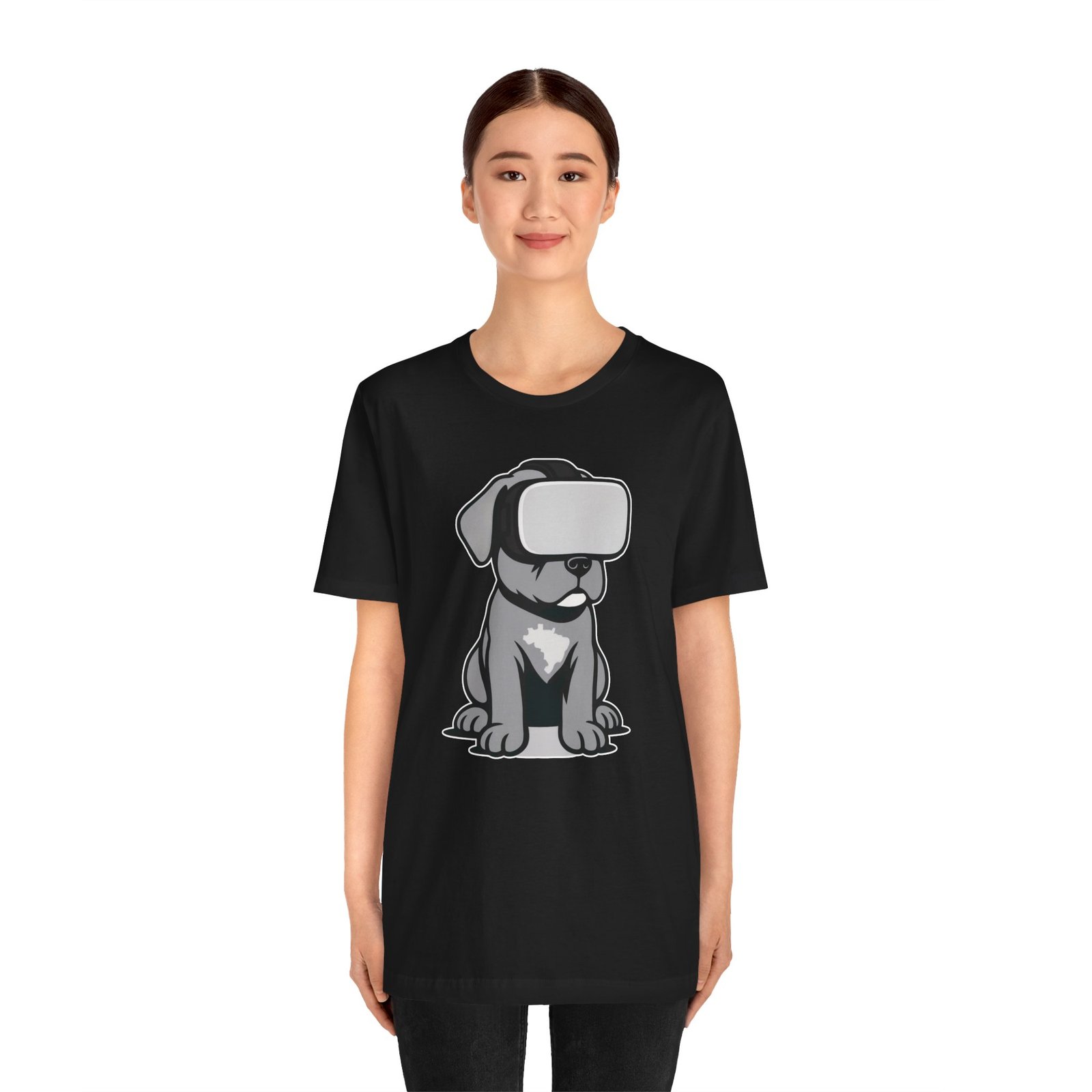 Puppy in VR Unisex Tee - Image 5
