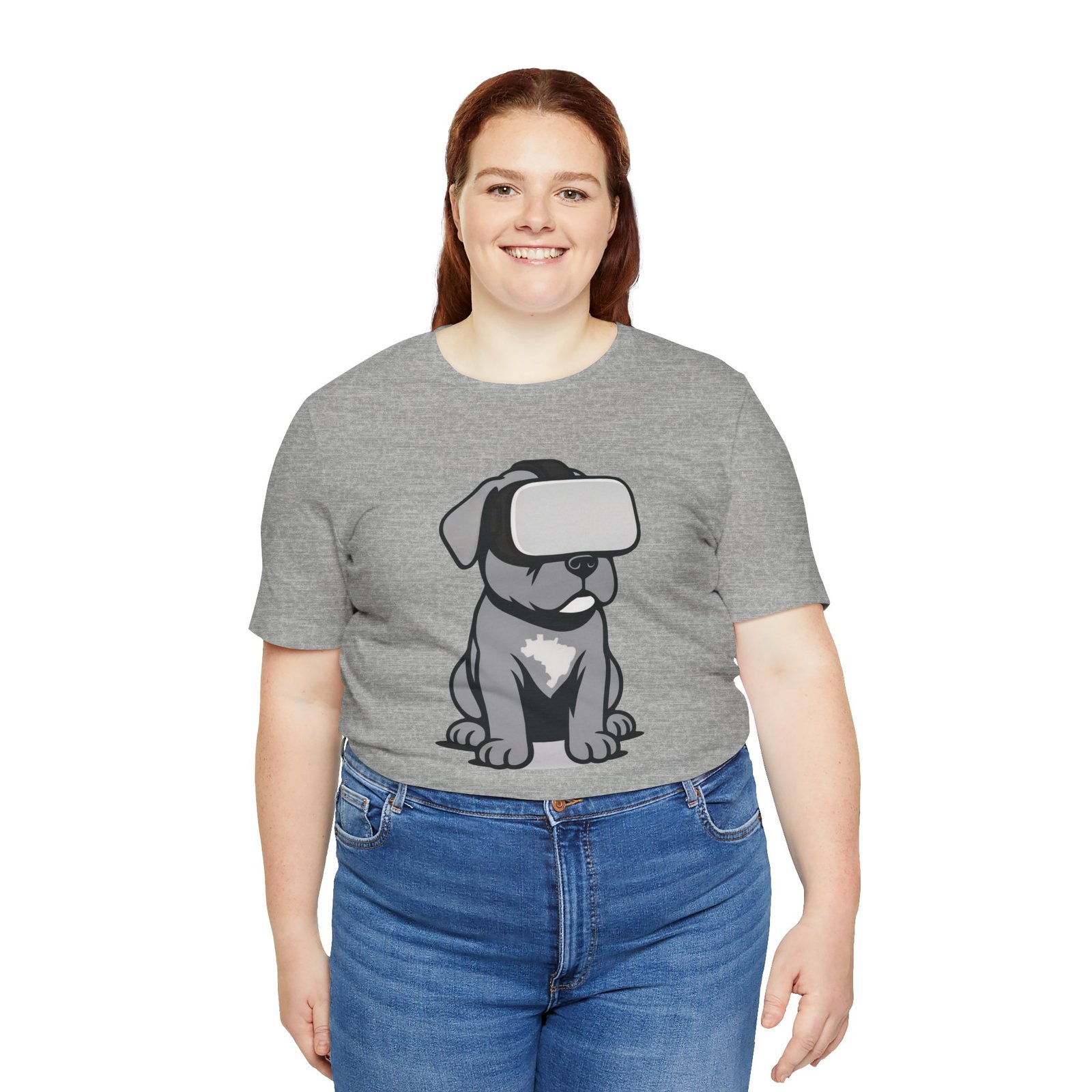 Puppy in VR Unisex Tee - Image 12
